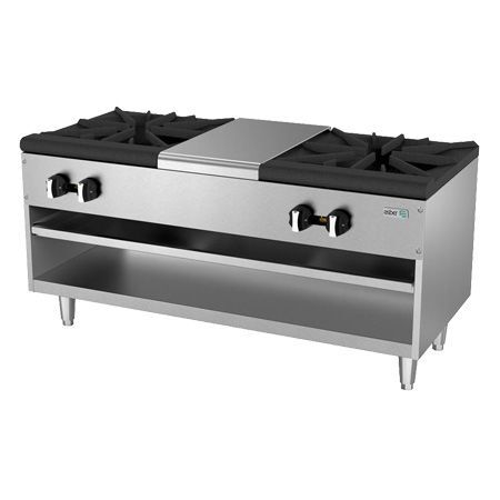 fogon-de-piso-a-gas-de-2-secciones-aesp-48-4-restaurant-line-asber