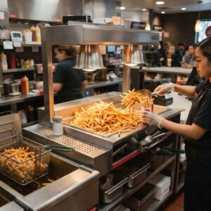 Estaciones y Calentadores de Papas Fritas